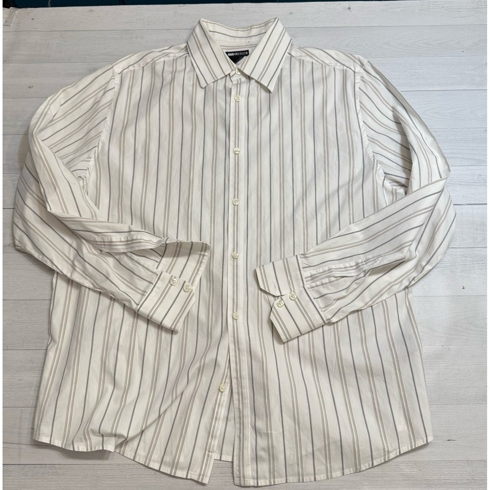 Claiborne modern fit men's long sleeve button down dress shirt XL